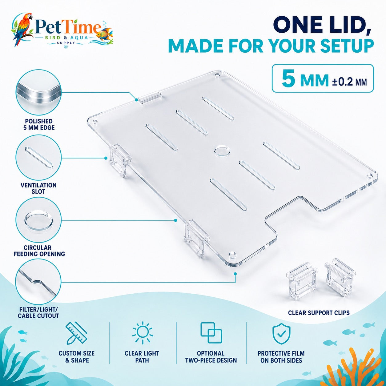 Acrylic Fish Tank Lid