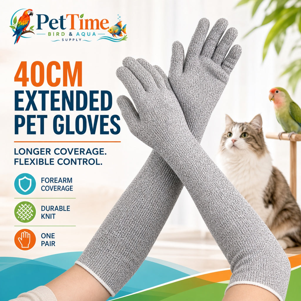 Pet Handling Gloves Bite Proof, 15.7 in Bird/Parrot/Dog/Cat/Lizard