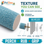 Quartz Sand Bird Grooming Perch for Cage for Beak Rubbing and Nail Contact