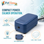 Aquarium Air Pump, 3 L/min Single Outlet Fish Tank Aerator
