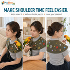 Parrot Shoulder Protector Cape with Wood Perch