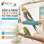 Quartz Sand Bird Grooming Perch for Cage for Beak Rubbing and Nail Contact
