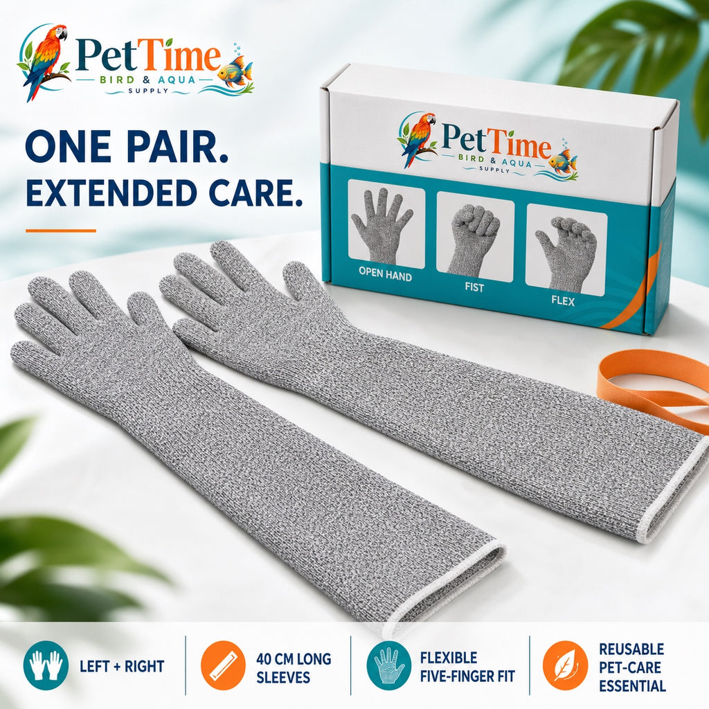 Pet Handling Gloves Bite Proof, 15.7 in Bird/Parrot/Dog/Cat/Lizard