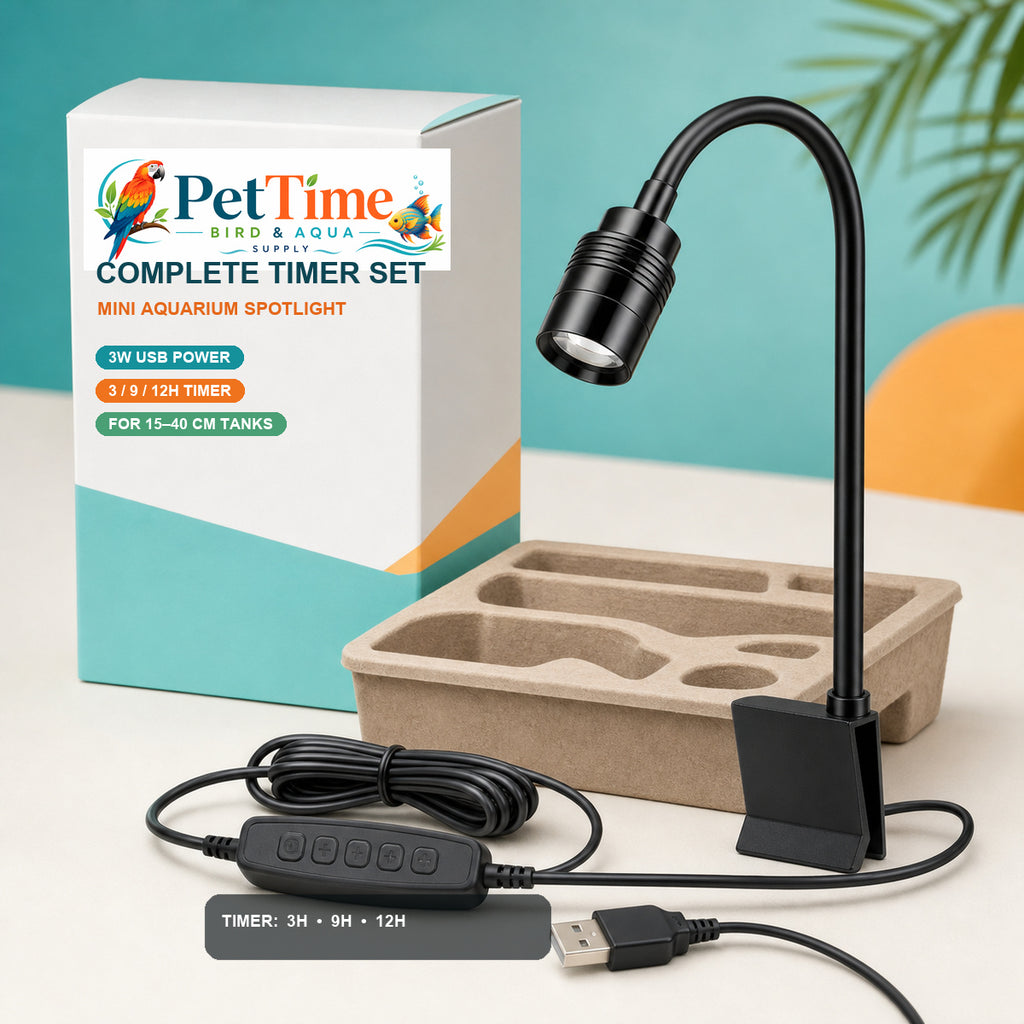 Zoomable Aquarium Clip-on Spotlight 3W USB Port (AquaGear Supplies)