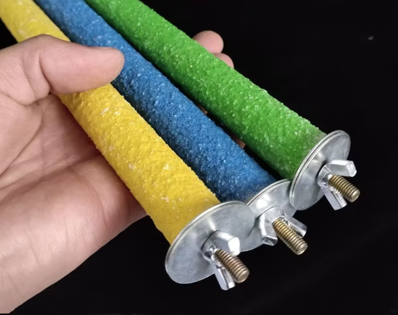 Quartz Sand Bird Grooming Perch for Cage for Beak Rubbing and Nail Contact