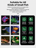 Aquarium Breeder Box for Baby Fish, In-Tank Guppy Birthing and Fish Isolation Box