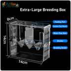 Aquarium Breeder Box for Baby Fish, In-Tank Guppy Birthing and Fish Isolation Box