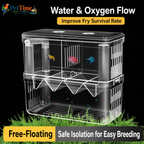 Aquarium Breeder Box for Baby Fish, In-Tank Guppy Birthing and Fish Isolation Box
