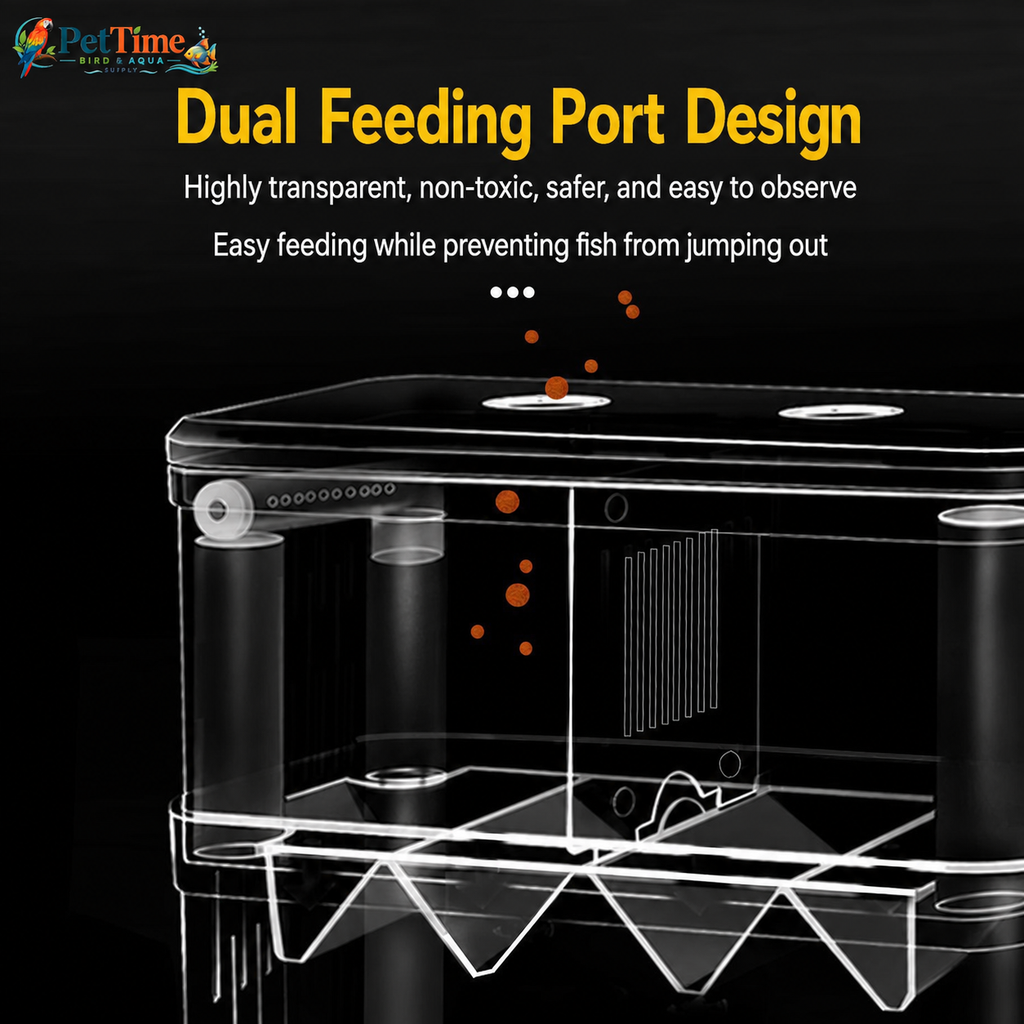 Aquarium Breeder Box for Baby Fish, In-Tank Guppy Birthing and Fish Isolation Box