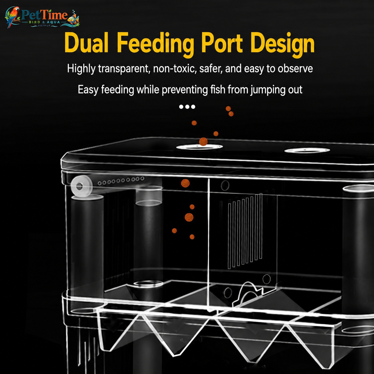 Aquarium Breeder Box for Baby Fish, In-Tank Guppy Birthing and Fish Isolation Box