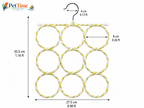 3 PCS Ring Bird Climbing Net, Foldable Bird Rope Swing and Activity Net