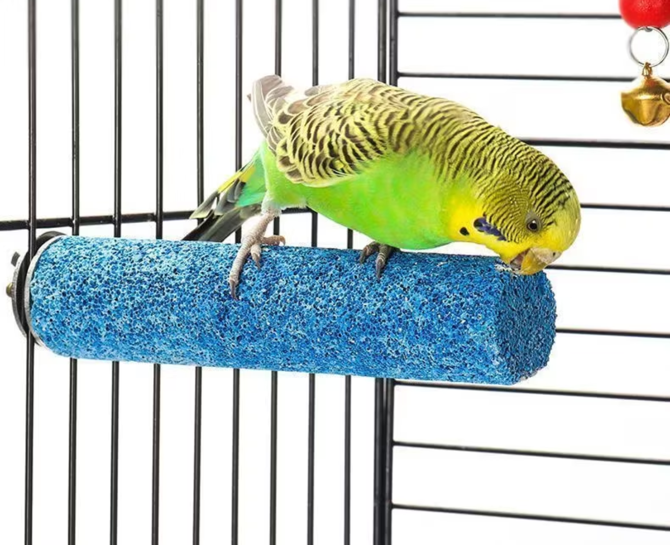 Quartz Sand Bird Grooming Perch for Cage for Beak Rubbing and Nail Contact