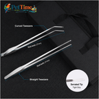 6-Piece Aquascaping Tools Kit, Stainless Steel Aquarium Scissors, Tweezers and Double-Ended Substrate Spatula