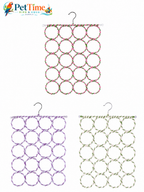 28-Ring Bird Climbing Net, Foldable Bird Rope Swing and Activity Net