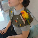 Parrot Shoulder Protector Cape with Wood Perch