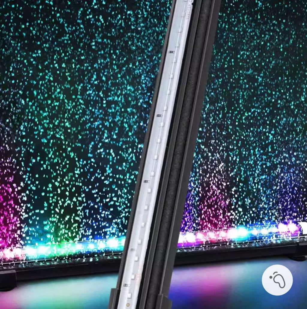 6-Inch Aquarium LED Bubble Bar with Light, USB Color-Changing