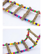 Flexible Bird Ladder Bridge for Cage, Natural Prickly Ash Wood