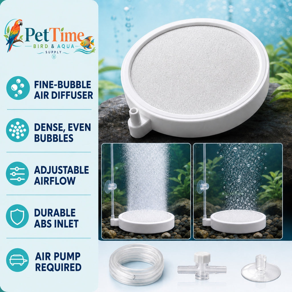 Round Fine Bubble Aquarium Air Diffuser 5-10cm