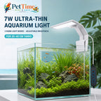 7W Clip-On Aquarium LED Light, 3 Color Modes and Frosted Acrylic Diffuser