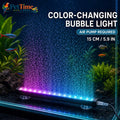 6-Inch Aquarium LED Bubble Bar with Light, USB Color-Changing