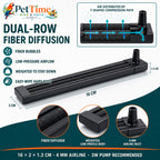 6.3-Inch Aquarium Bubble Wall Air Stone Bar, Air Diffuser Bar