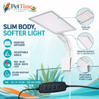 7W Clip-On Aquarium LED Light, 3 Color Modes and Frosted Acrylic Diffuser