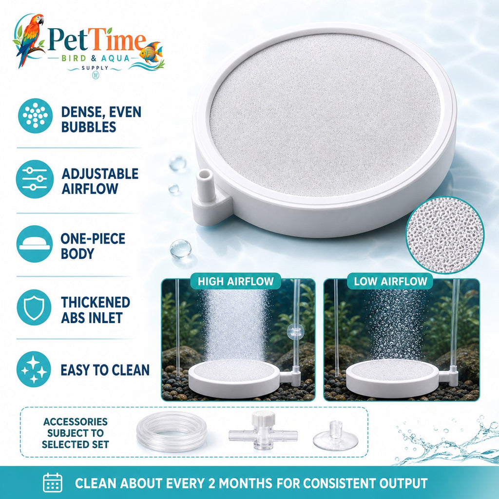 Round Fine Bubble Aquarium Air Diffuser 5-10cm