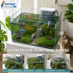 Custom-Cut Clear Aquarium Top, 5mm PC Fish Tank Lid with Filter Openings