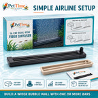6.3-Inch Aquarium Bubble Wall Air Stone Bar, Air Diffuser Bar