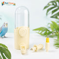 3-in-1 Bird Water Dispenser for Cage, 240ml Automatic Bird Waterer with Cup
