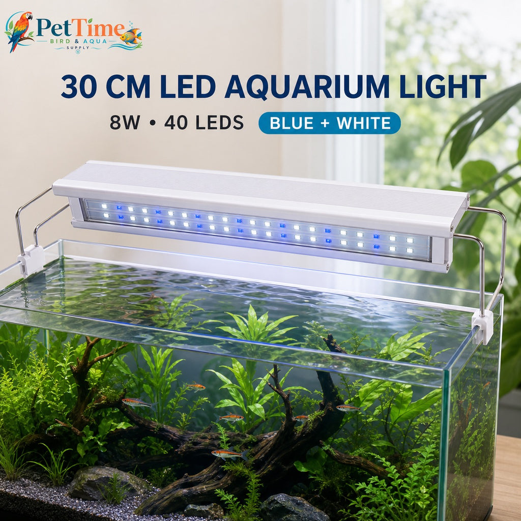 12-Inch LED Aquarium Light, Adjustable Legs