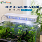 12-Inch LED Aquarium Light, Adjustable Legs