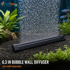 6.3-Inch Aquarium Bubble Wall Air Stone Bar, Air Diffuser Bar