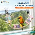 Window Suction Cup Bird Perch and Rope Ladder, Window Parrot Climbing Toy