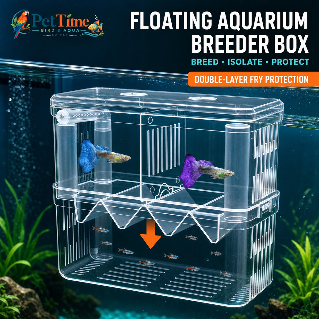 Aquarium Breeder Box for Baby Fish, In-Tank Guppy Birthing and Fish Isolation Box