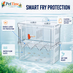 Aquarium Breeder Box for Baby Fish, In-Tank Guppy Birthing and Fish Isolation Box
