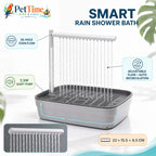 Automatic Bird Bath with Pump, 26-Hole Rain Shower Parrot Bath